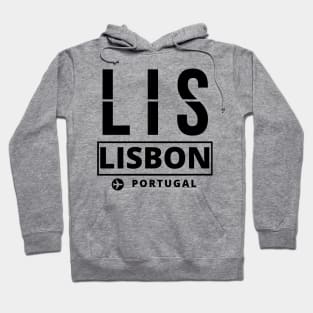 LIS - Lisbon airport code Hoodie